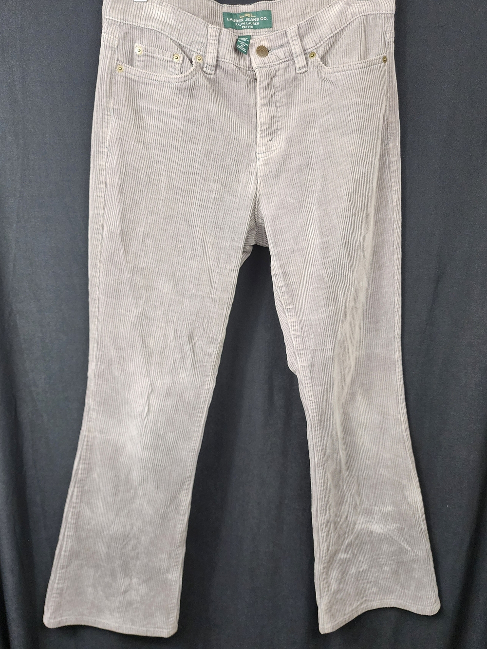 Ralph Lauren Light Gray Corduroy , Green Label Size 6P